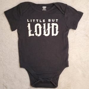 Old Navy - "little but LOUD" onesie 18-24m